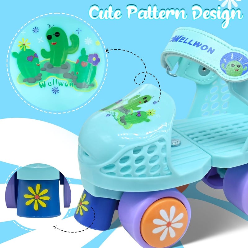 WELLWON Kids Roller Skate for Girls Boys Ages 2-5 Years Old, Adjustable Toddler Rollerskates, Children Beginner Roller Skate - Image 5